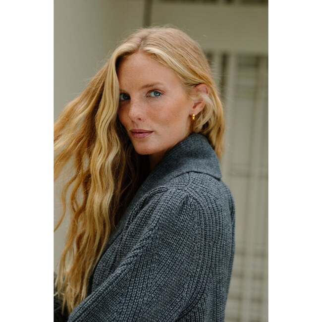 The Women's Kate Shacket, Charcoal - Sweaters - 3