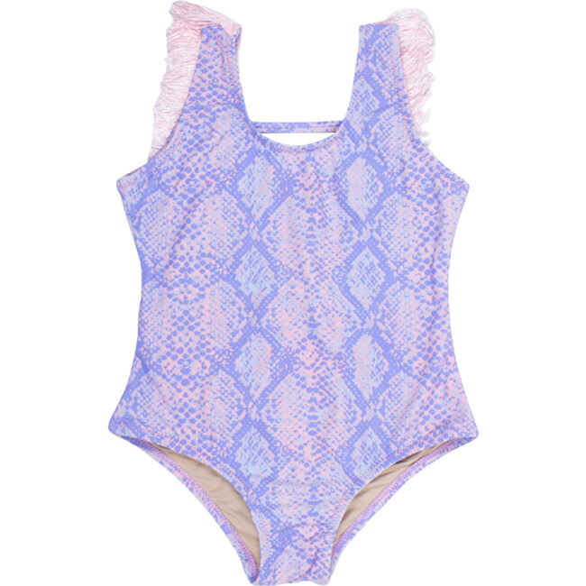 One Piece Fringe Back, Multi Python - One Pieces - 1
