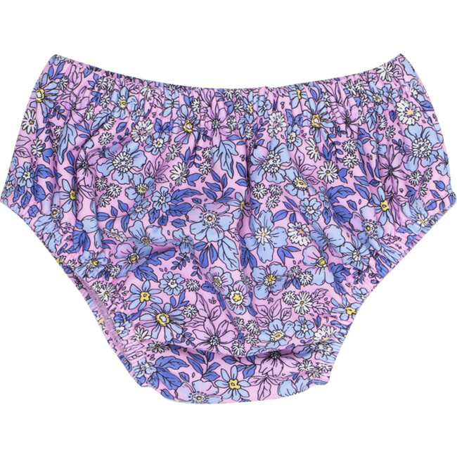 Infant Diaper Swim Cover, Purple Ditsy Floral