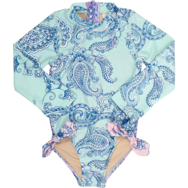 One Piece Longsleeve, Paisley Colorblock - One Pieces - 1
