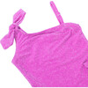 One Shoulder Swimsuit, Shimmer Pink - One Pieces - 3