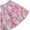 Girls Ruffle Skirt, Mod Floral Pink - Skirts - 2