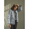 Women's Quilted Jacket, Blue Pheasant - Jackets - 3