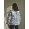 Women's Quilted Jacket, Blue Pheasant - Jackets - 4