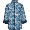 Women's Quilted Jacket, Blue Pheasant - Jackets - 6