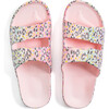 Neon Rebels x Freedom Moses Exclusive Adult Two Band Slide, Rainbow Ombre Leopard - Sandals - 1 - thumbnail