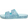 Neon Rebels x Freedom Moses Exclusive Adult Two Band Slide, Blue Fun Stripe - Sandals - 2