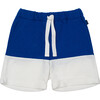 Bicolor Shorts, Cobalt & White - Shorts - 1 - thumbnail