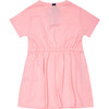 Patch T-Shirt Dress, Rose Pink - Dresses - 2 - thumbnail