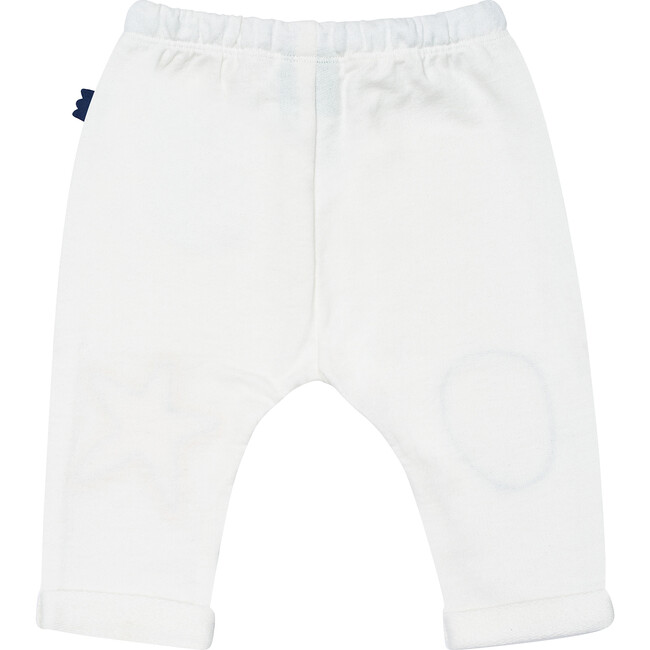 Baby Star Patch Pants, White - Pants - 2