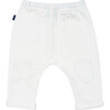 Baby Star Patch Pants, White - Pants - 2