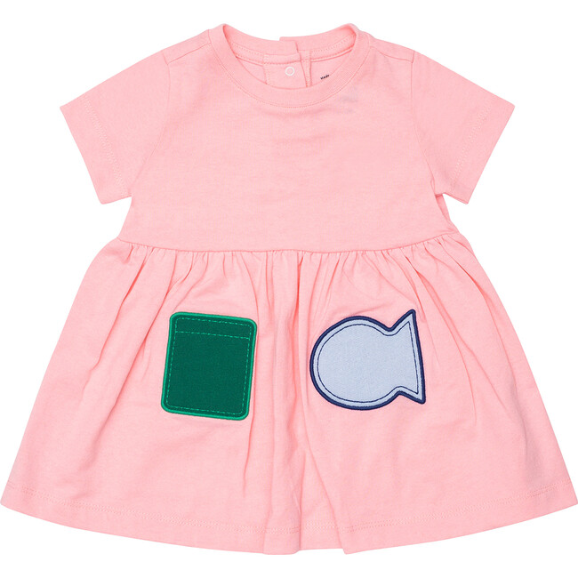 Baby Patch Dress, Pink - Dresses - 1