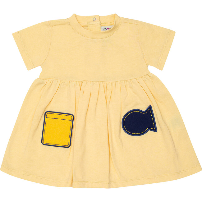 Baby Patch Dress, Sand - Dresses - 1
