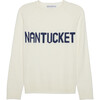Women's Nantucket Sweater, White - Sweaters - 1 - thumbnail