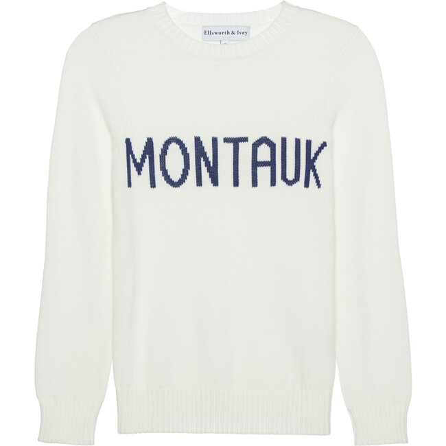 Women's Montauk Sweater, White - Sweaters - 1