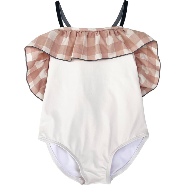 Joy Swimsuit, White - Swim Trunks - 1