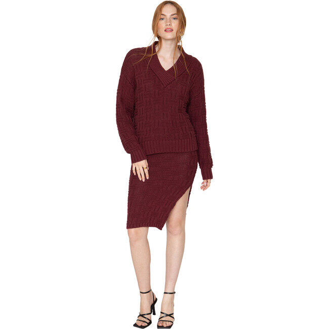 Tony Skirt, Burgundy - Skirts - 1