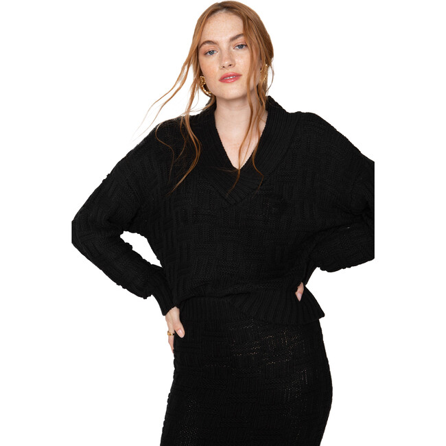 Selby Pullover, Black - Sweaters - 1