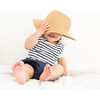 Organic Eyelet Sleeve Bodysuit, Breton Stripe - Onesies - 4