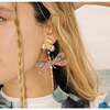 Lux Dragonfly Earrings, Pink - Earrings - 2