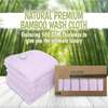 6pk Deluxe Baby Bamboo Washcloths, Soft Lilac - Burp Cloths - 3