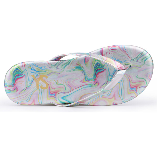 Miss Rivington Flip Flop, Silver Multi Marble - Sandals - 4