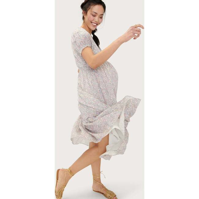 The Women's Emmeline Dress, Lavender Garden Floral - Dresses - 4
