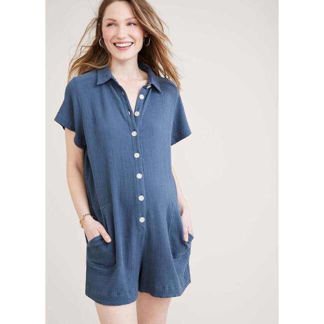 The Women's Lenora Romper, Charcoal - Rompers - 5