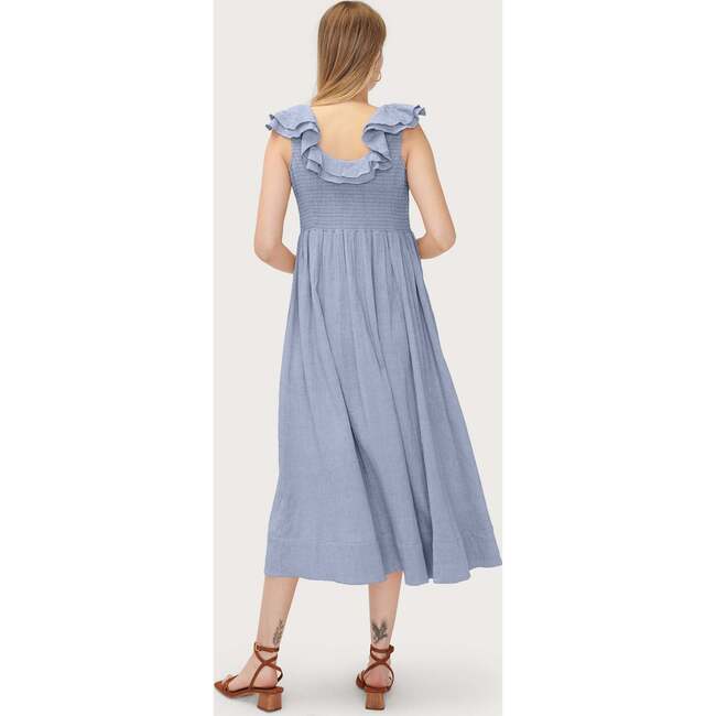 The Women's Sarah Dress, Steel Blue - Dresses - 4