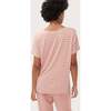 The Women's Perfect Vee, Clay/Blush Stripe - Tees - 5