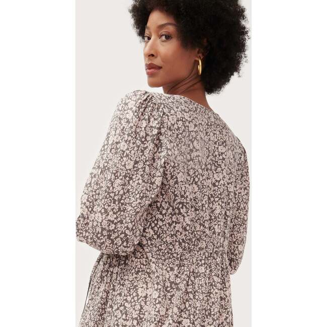 The Women's Aria Dress, Slate/Peach Floral - Dresses - 3