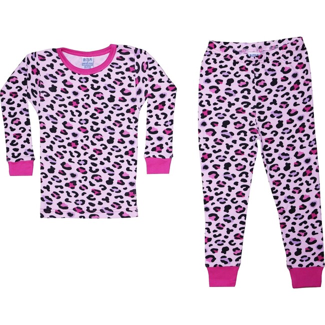 Pajama Set, Cheetah on Pink