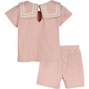 Baby Charles Sailor Set, Dusty Pink - Mixed Apparel Set - 2