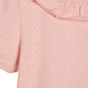 Monique Pointelle Tee, Pink with Ivory Dot - Tees - 3