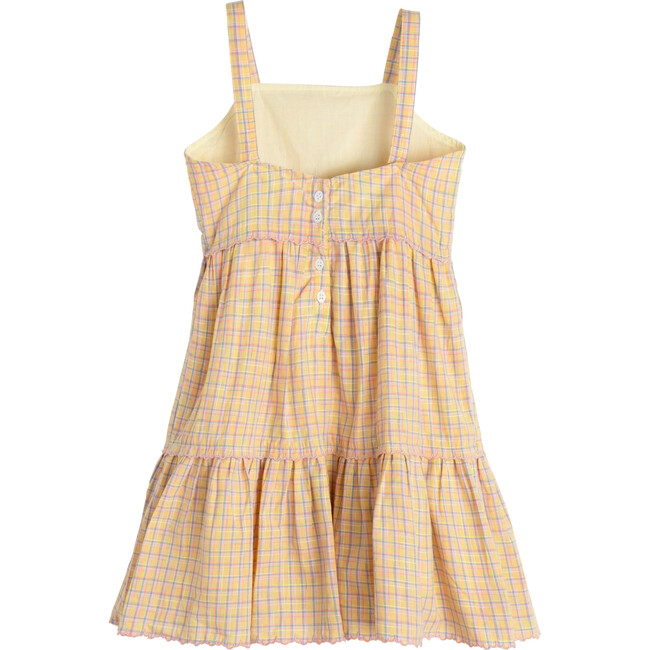 Rose Dress, Lemon Plaid Seersucker - Dresses - 3