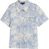 Oliver Button Front Shirt, Seascape Toile - Shirts - 1 - thumbnail