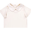 The Rounded Collar Top with Short Sleeves, Muffin White - Polo Shirts - 3 - thumbnail