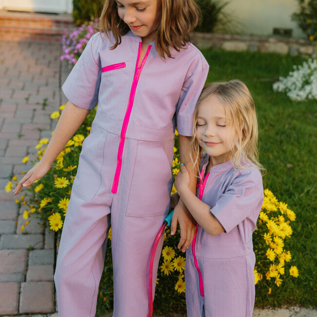 Lizzie Jumpsuit, Lavender - Rompers - 4