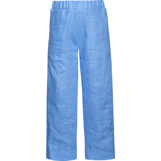 Linen Trousers Forgetmenot, Blue