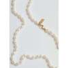 Girls Rice Pearl Necklace, White - Necklaces - 2