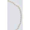 Girls Rice Pearl Necklace, White - Necklaces - 3