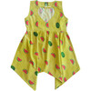 Watermelon Splash Handkerchief Hem Dress, Green - Dresses - 3