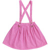 Hoopla Suspender Skirt, Red - Skirts - 1 - thumbnail