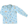Gardener Shirt, Blue - Shirts - 1 - thumbnail