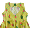 Watermelon Splash Handkerchief Hem Dress, Green - Dresses - 4