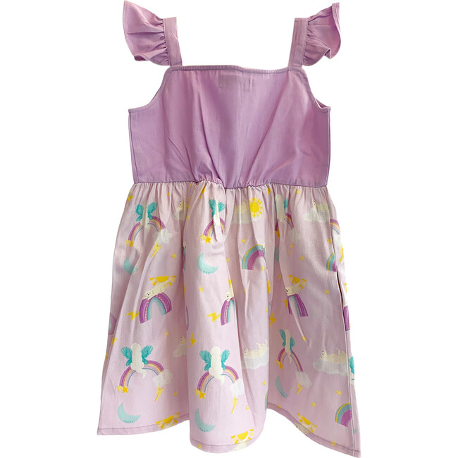 In the Sky Lavender Frilly Frock, Purple - Dresses - 3