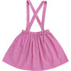 Hoopla Suspender Skirt, Red - Skirts - 3