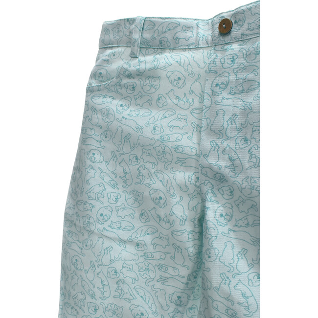 Cat-dog Aqua Blue Denim Jeans, Blue - Jeans - 4