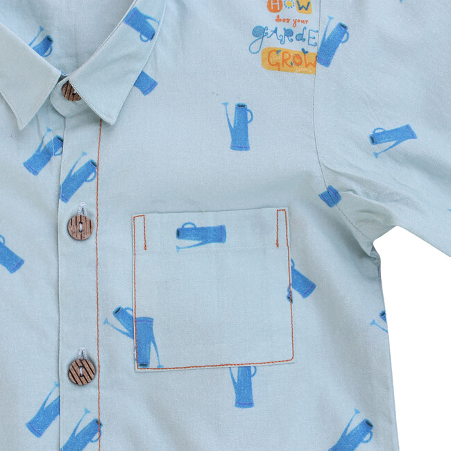 Gardener Shirt, Blue - Shirts - 4