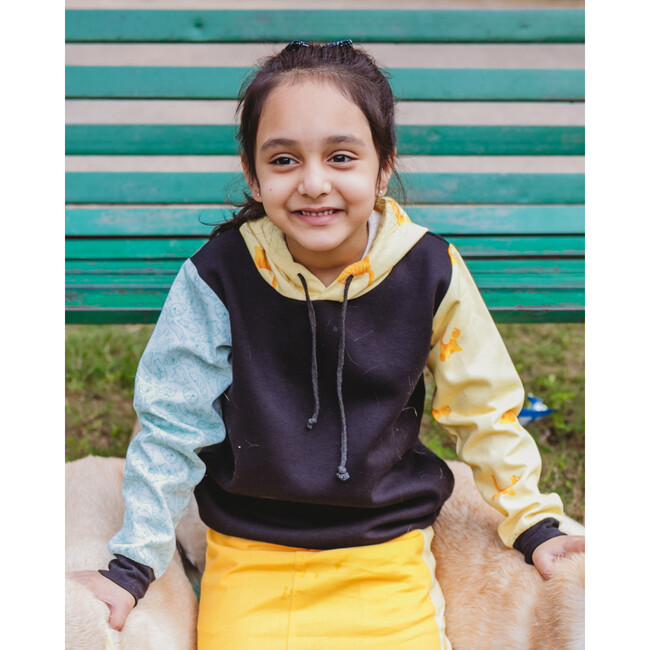 Kitty Kat Unisex Black Fleece Hoodie, Black - Jackets - 5